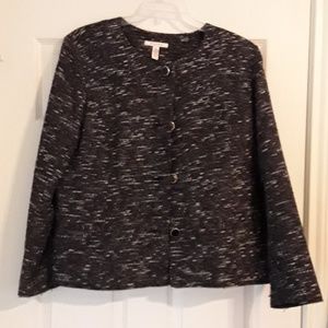 Blk an wht short jacket